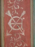 Monogram of St Edmund on the screen