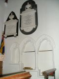 Sedilia, local family memorials