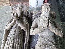 Thorp memorial: Sir Edmund and Lady Joan