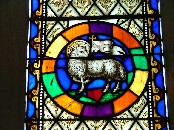Agnus Dei in the west window