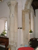 curious gap between arcade and chancel arch