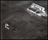 the ruin from the air, pre-July 1989 (this image is copyright of Norfolk Air Library)