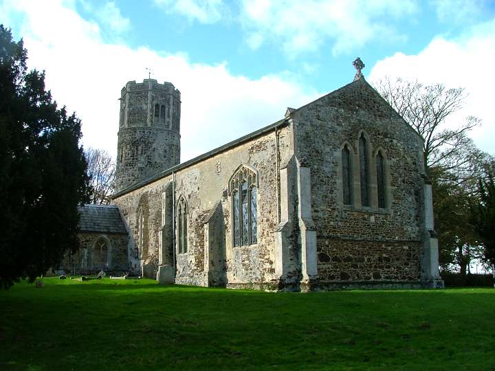 St Mary, rugged on its velvet cushion