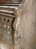 bench end: stag