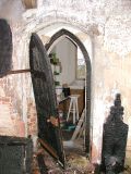 The vestry door