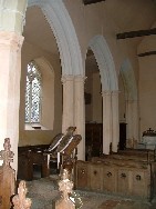 looking south-west into the aisle