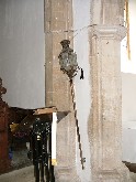 lamp in the chancel arch