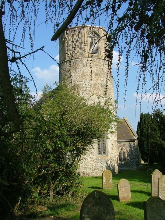 Tree-surrounded St Margaret