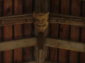 devil head in the south aisle roof