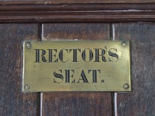 Rector's seat