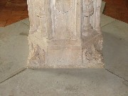 symbols of the evangelists at the foot of the stem