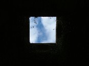 looking up into the tower