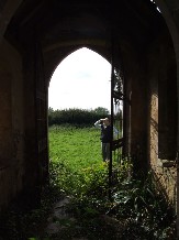 Cotman surveys another ruin