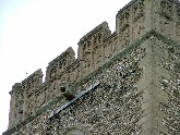 parapet: west side
