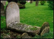 Carleton Rode Baptist chapel: shingled grave (c) Peter Stephens