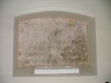 Elizabethan inscription in former easter sepulchre