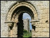 St James seen through a Priory window