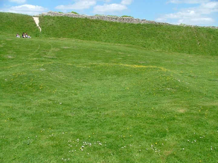 the castle chapel, facing east, accentuated by buttercups