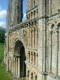 view of the priory church from the chapel window