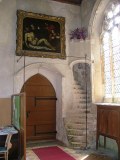 Inside the south door: the Deposition and those splendid open stairs