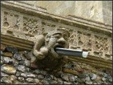 Gargoyle and rugby ball