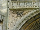 Wild man above the west door