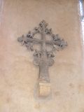 Gable cross, now inside the church
