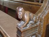 Bench end: Monkey