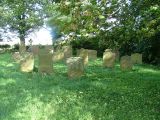 Graves in the tiny churchyard