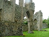 south wall of chancel from east end