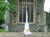 niches beyond the war memorial