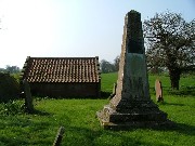 vulgar monument in the graveyard