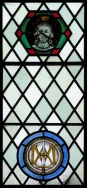 19th century roundels - but a medieval face of Christ?  (c) John Salmon