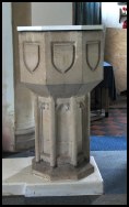 15th century font? Surely not!  (c) John Salmon