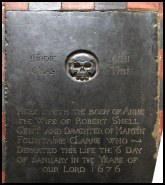 skull on a ledger stone (c) John Salmon