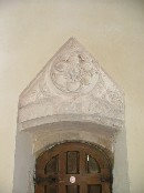 tympanum to priest door