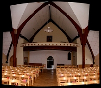 looking towards the old church