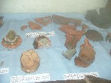 Archeological display in Hempstead church