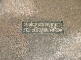 brass inscription