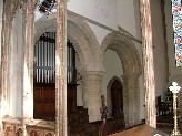 stone through wood... the chancel arcade through the rood screen