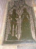 Simon de Felbrigg who built the church and his first wife Margaret