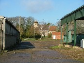 across a farm