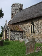 Fritton St Edmund:porch, nave and tower