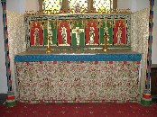 English altar with reredos