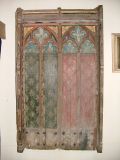 Fragment of old rood screen, with dedicatory inscription