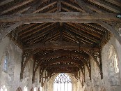 the roof of the nave