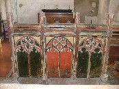 screen dado in south aisle