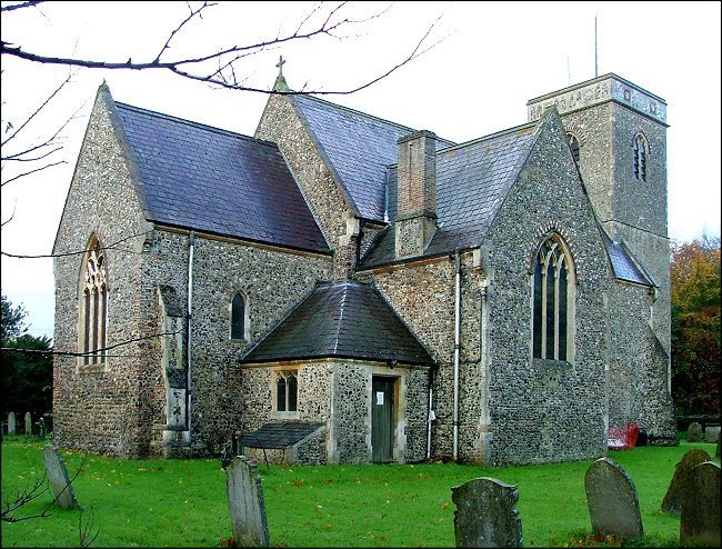 Great Melton: unusually massed