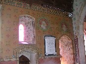 stencilling in the chancel: south side