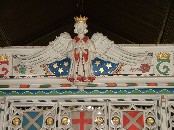 detail on south transept screen